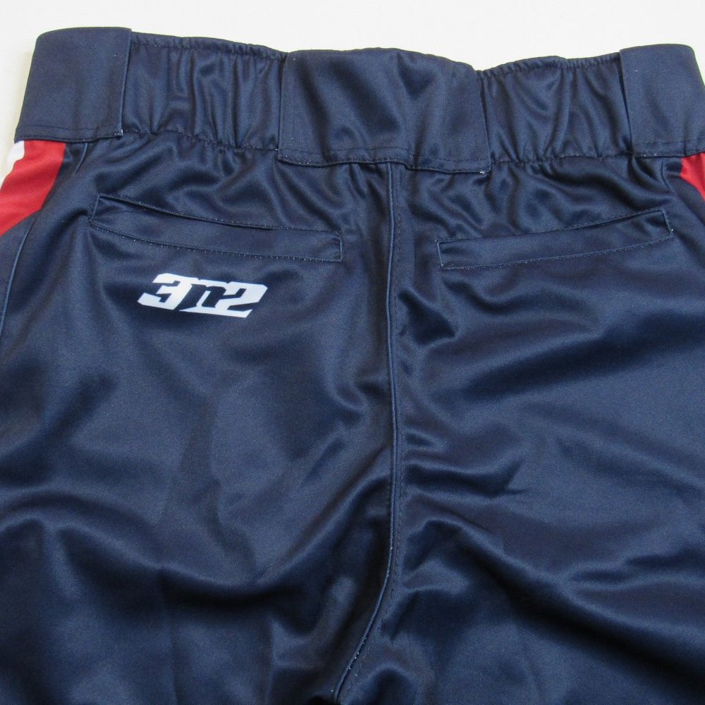 3N2 Clutch Apparel Baseball Knickers Pants Navy With Red/White Stripe Size M - Picture 4 of 9